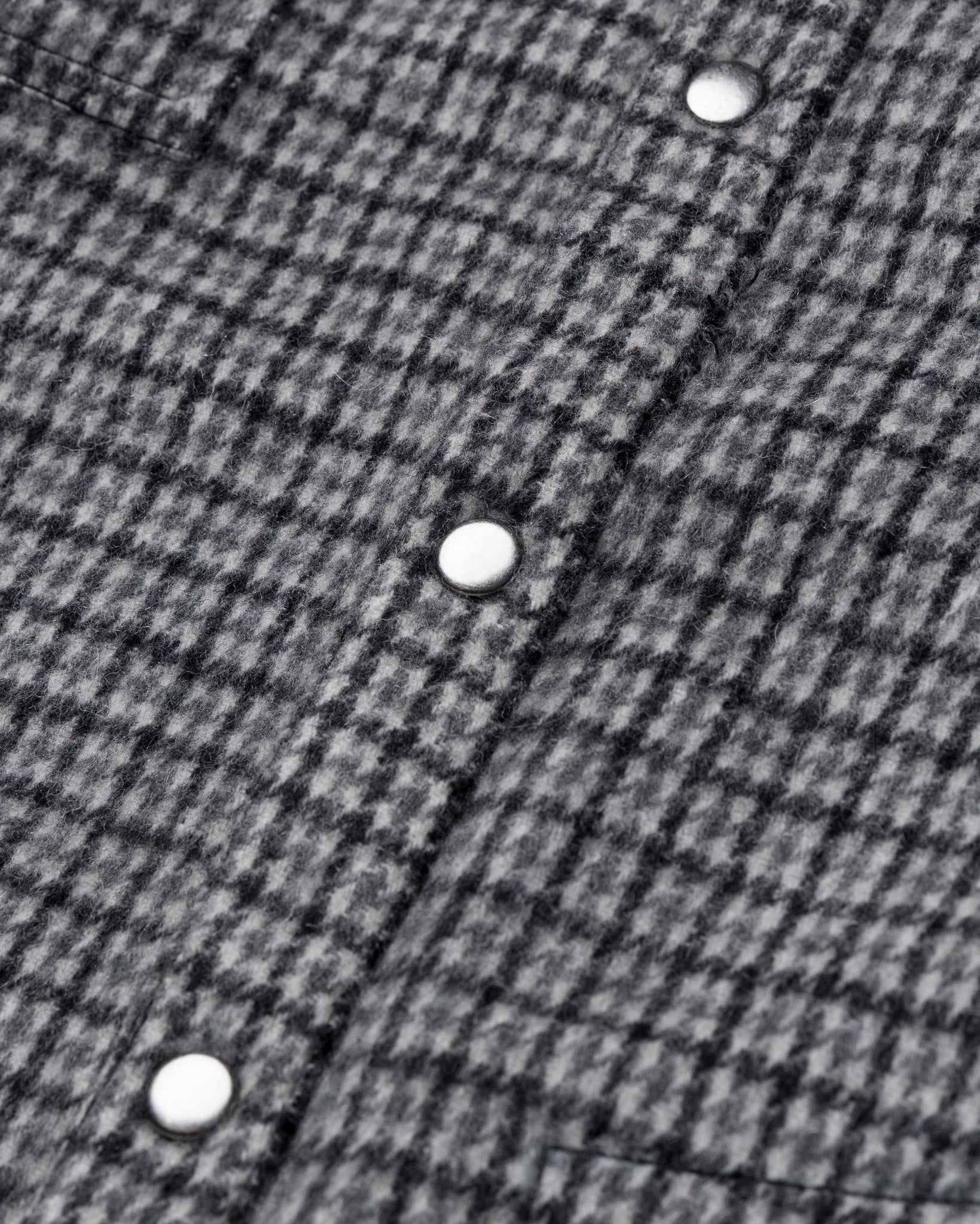 Flannel Houndstooth Shirt Jacket Grey