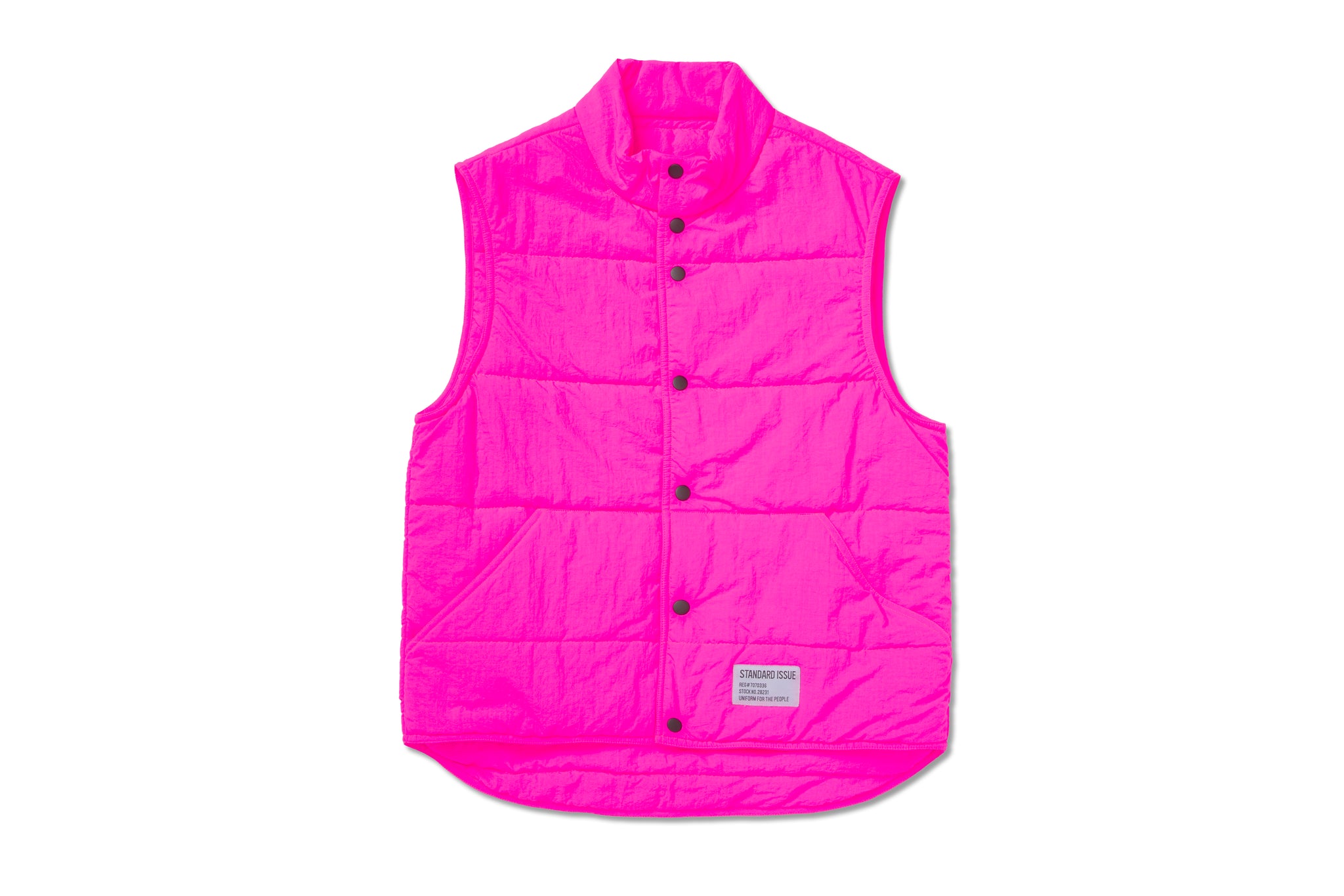 Puffer Vest Hot Pink