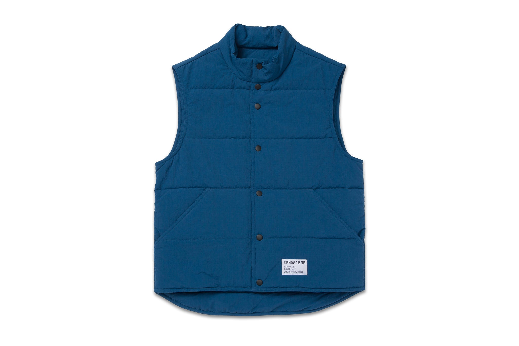 Royal ISSUE Vest Blue Puffer STANDARD – TEES