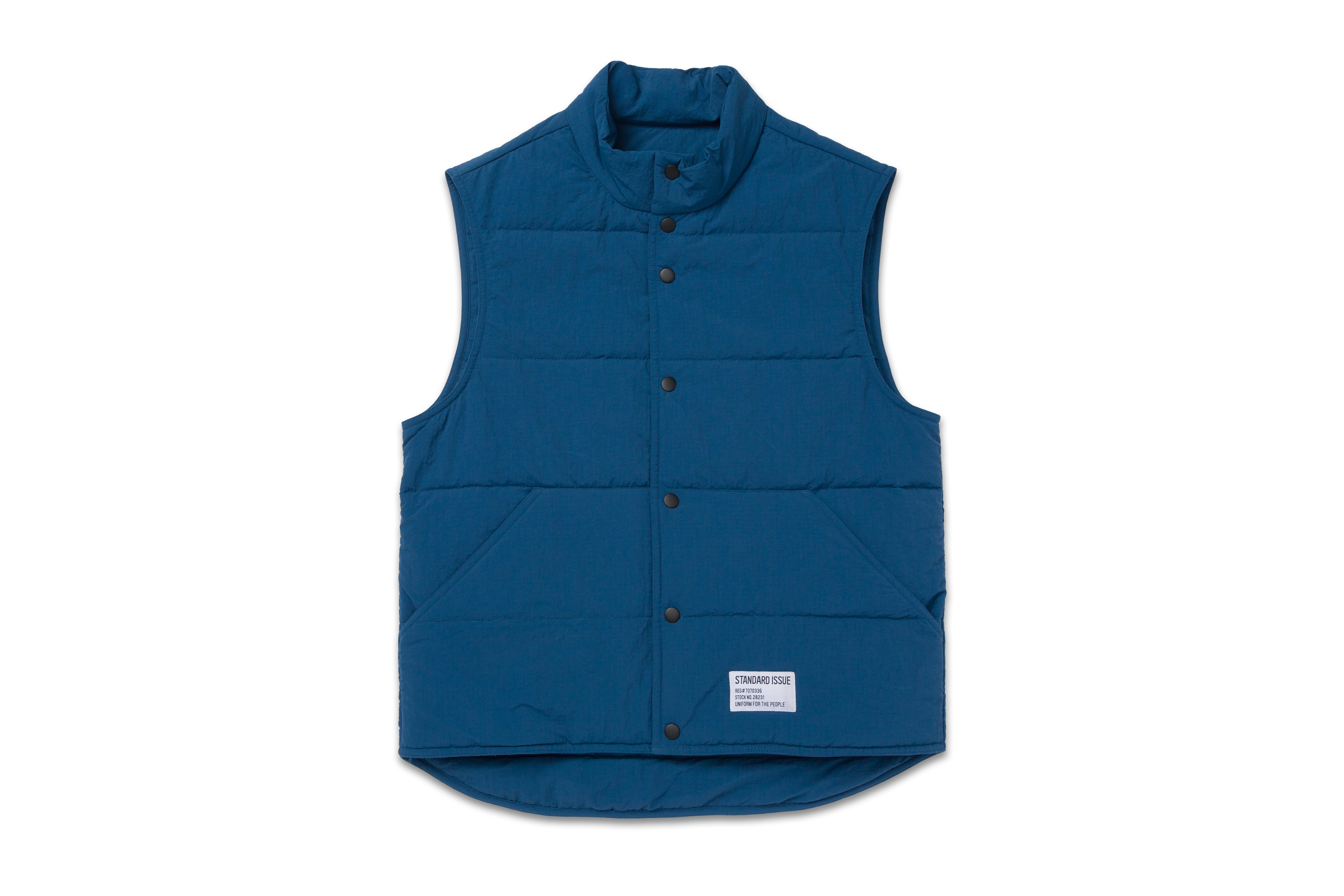 Puffer Vest Royal – TEES Blue STANDARD ISSUE