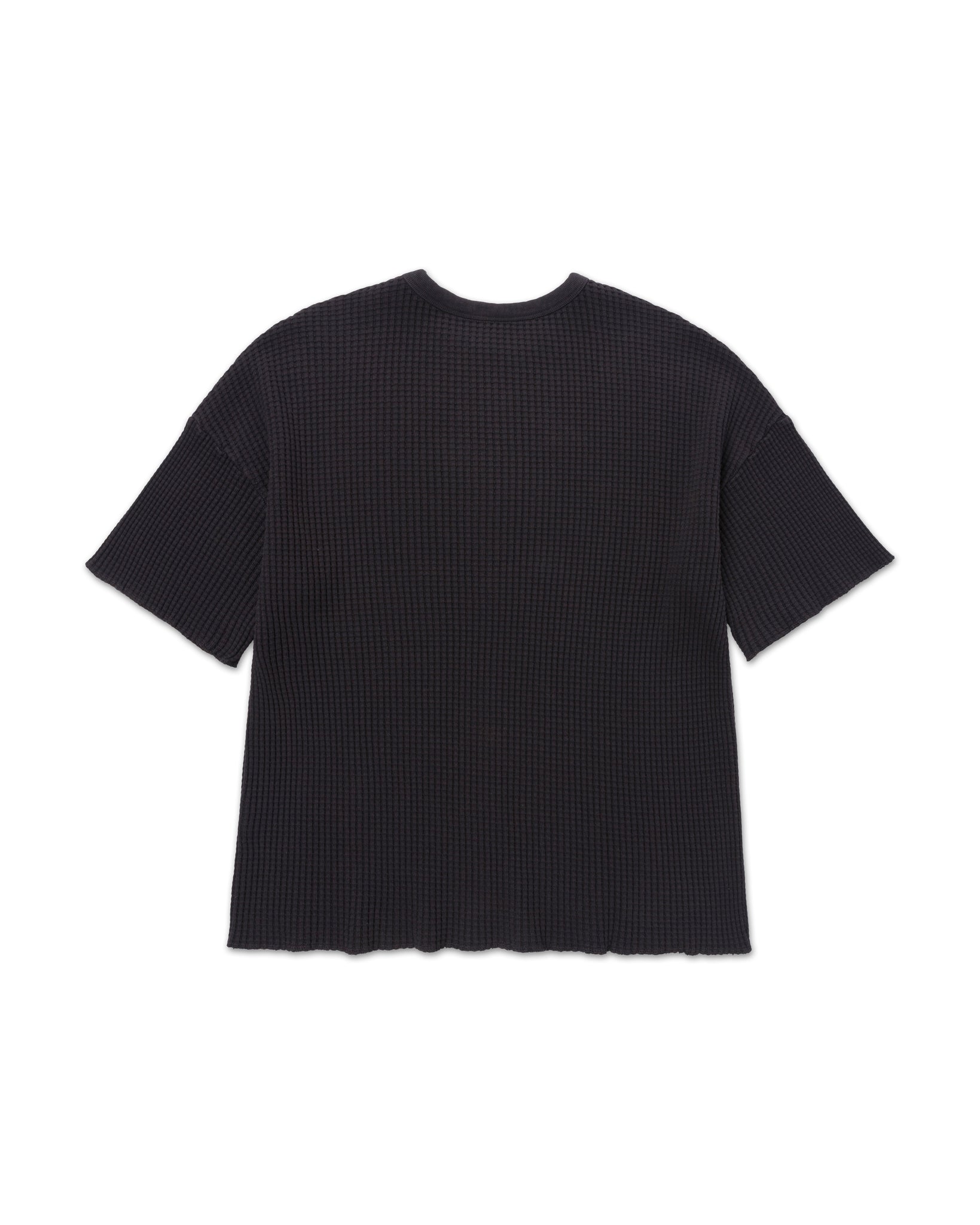 Short Sleeve Thermal Sweater Black