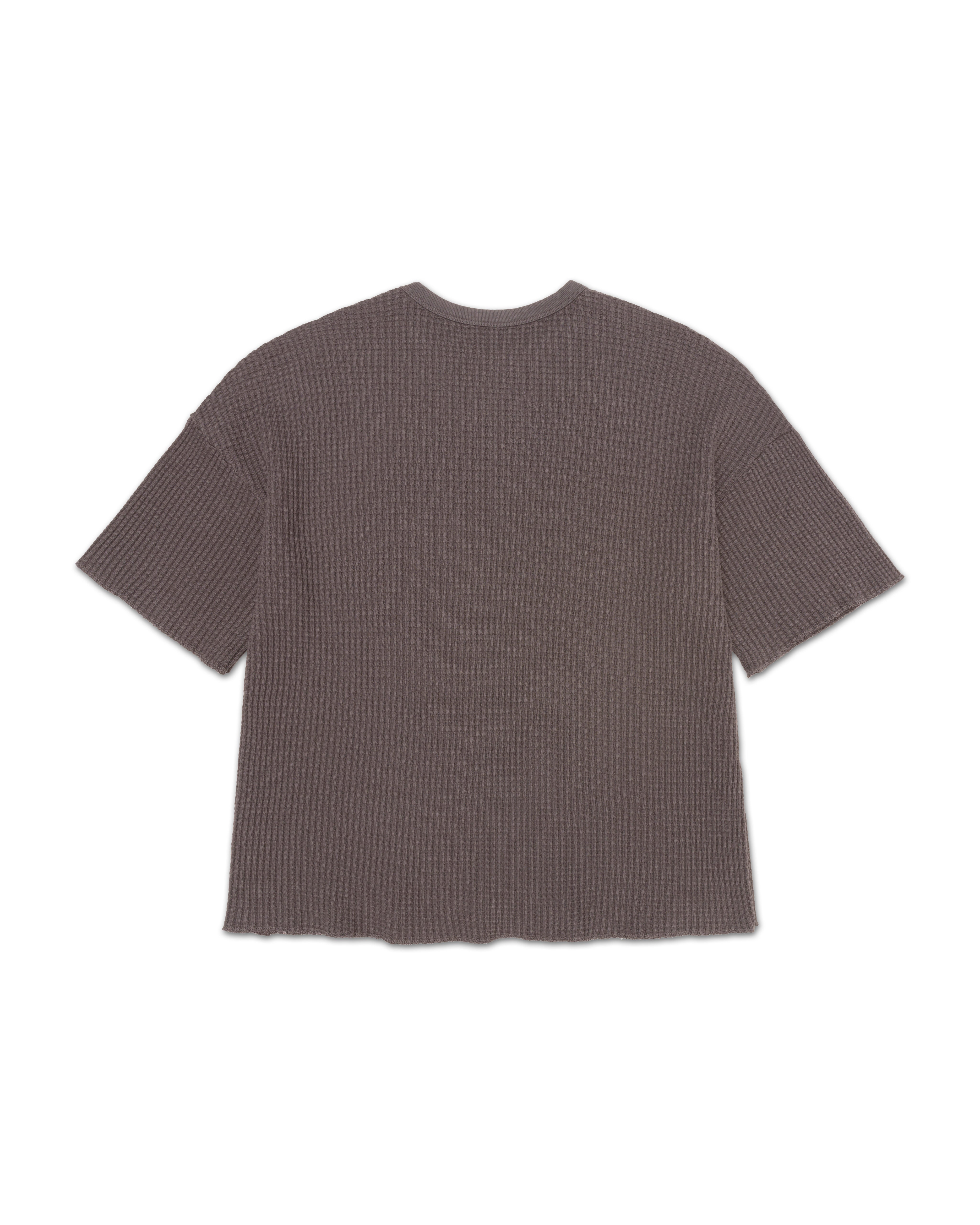 Short Sleeve Thermal Sweater Vintage Black