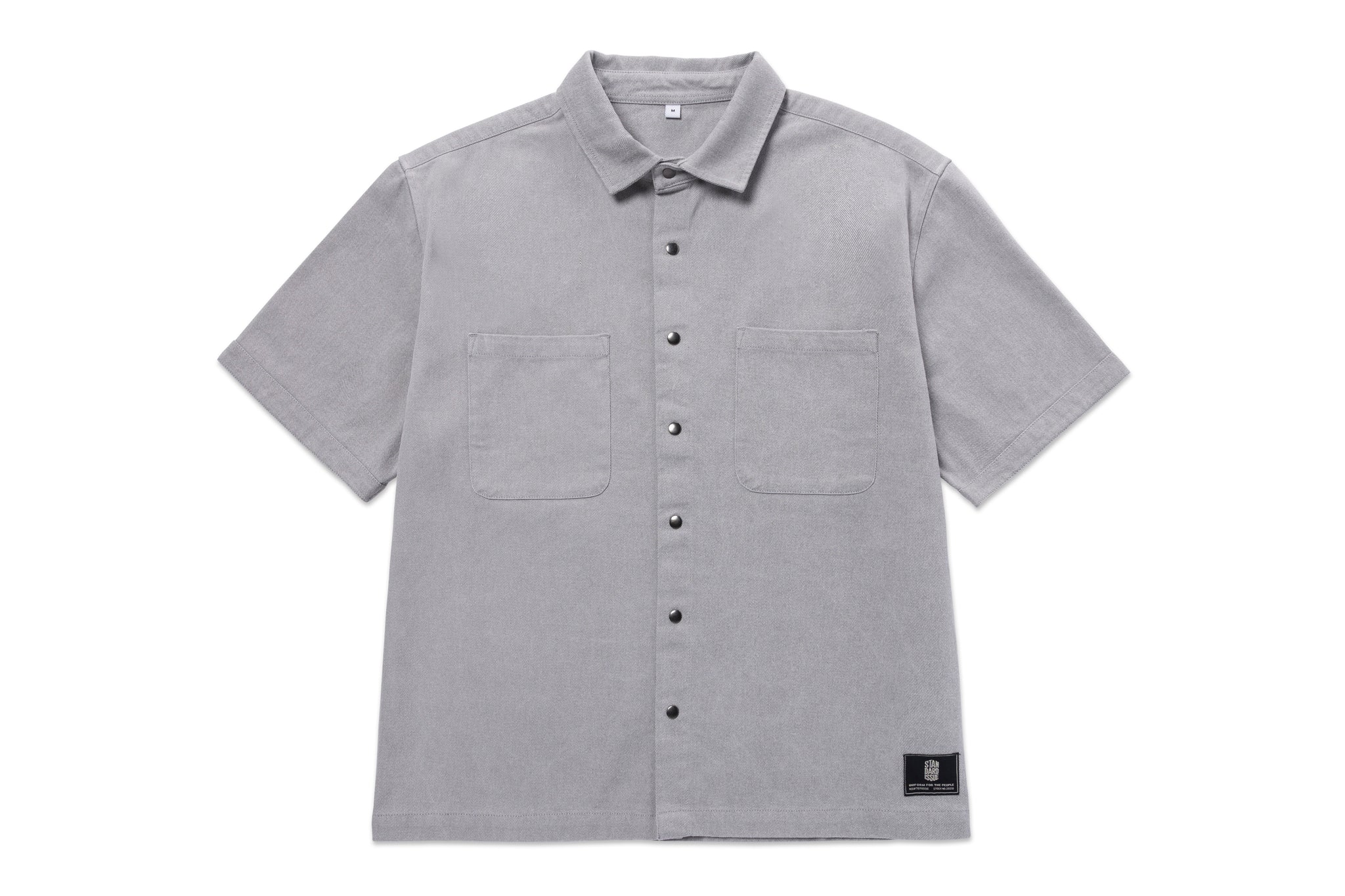 Button Down Work Shirt Dusty Grey