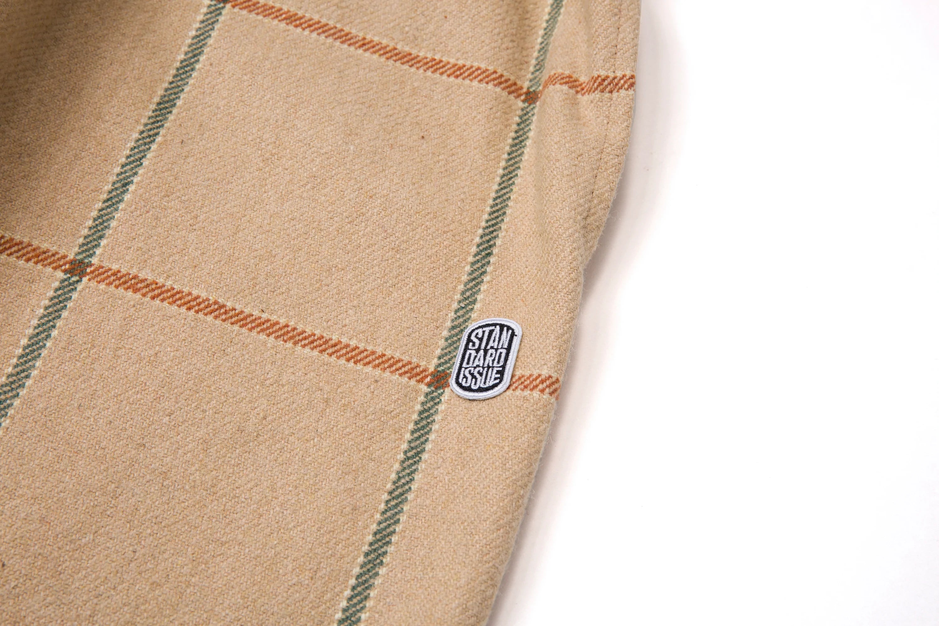 Wool Slacker Pant - Tan Plaid