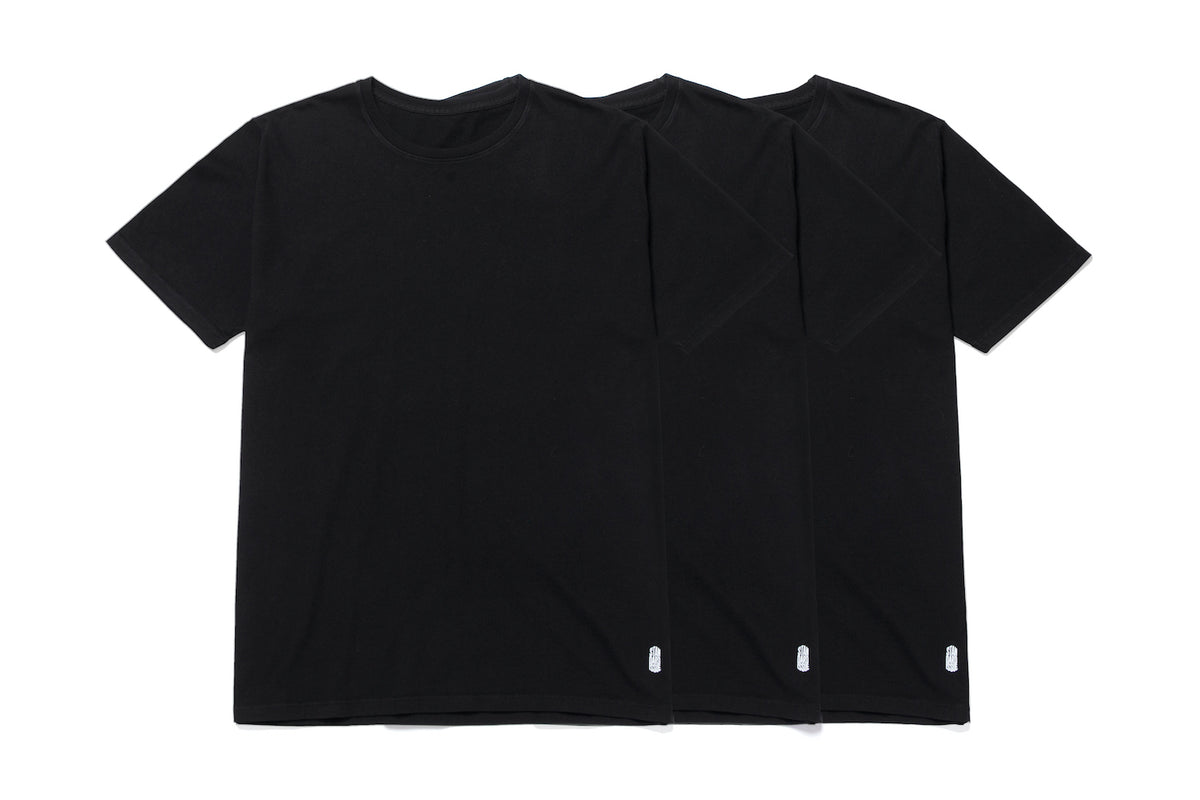 Three Pack Black Tees STANDARD ISSUE TEES
